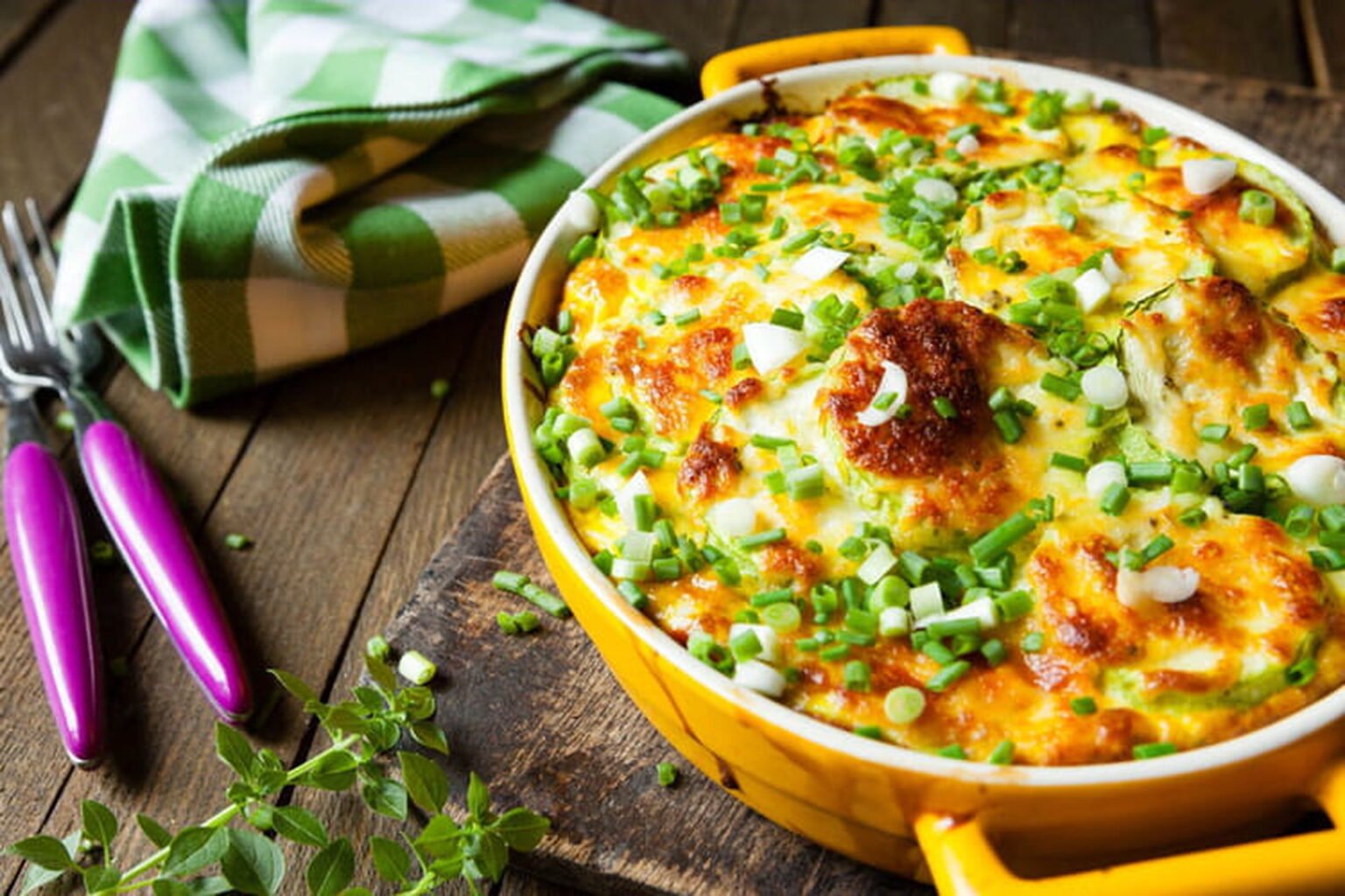 gratin de courgettes au four sans précuisson